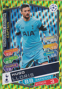 Hugo Lloris Tottenham Hotspur 2016/17 Topps Match Attax CL Captain #S08